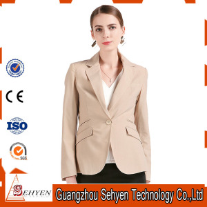 Classical Design Tr Ladies Business Suit Jacket with One-Button