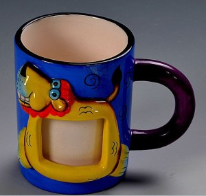 Wholesale Funny Design Cartoon 3D Painted Ceramica Mug for Children′s Gift